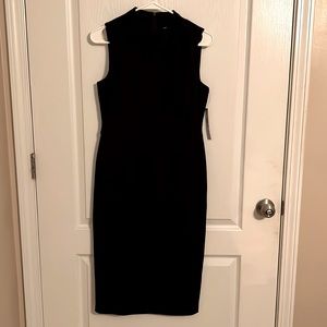 Dark Navy Maggy London Midi Cocktail Dress NWT